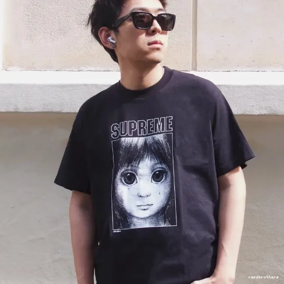 Margaret XL Big Black S Manga 24SS Keane Tears Teardrop L and Tee M White 0704